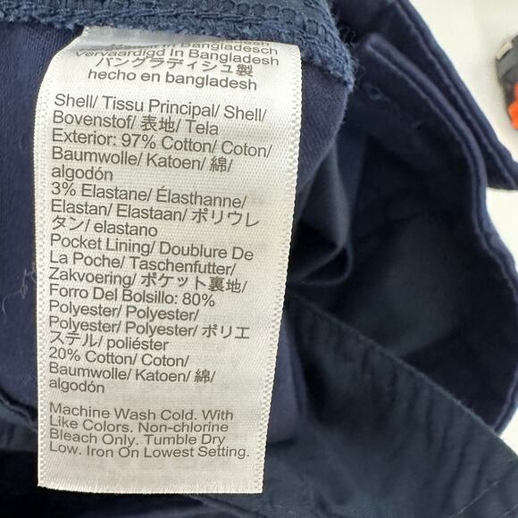 J.Crew Petite High Rise Girlfriend Chino Pant Navy Classic Preppy US 10 P NWT - Picture 12 of 13